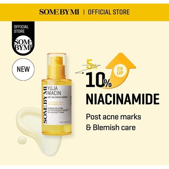 Somebymi Yuja Niacin Anti Blemish Serum 50ml 10% Niacinamide and Vitamin C - Picture 2 of 3